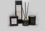Duftpinde og duftlys gavesæt, sort