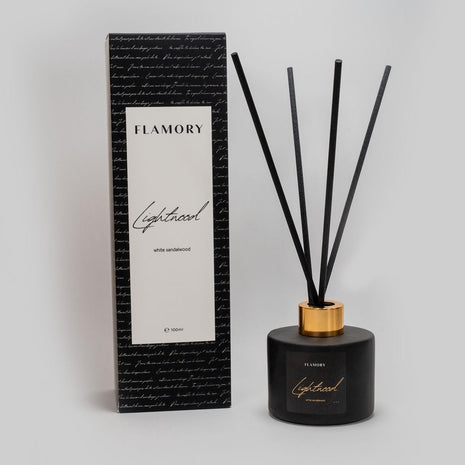 Duftpinde, Glas, sort