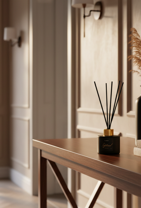 sorte duftpinde i entre og gangparti