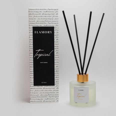 Duftpinde, Glas, hvid