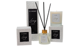 Duftpinde og duftlys gavesæt, hvid
