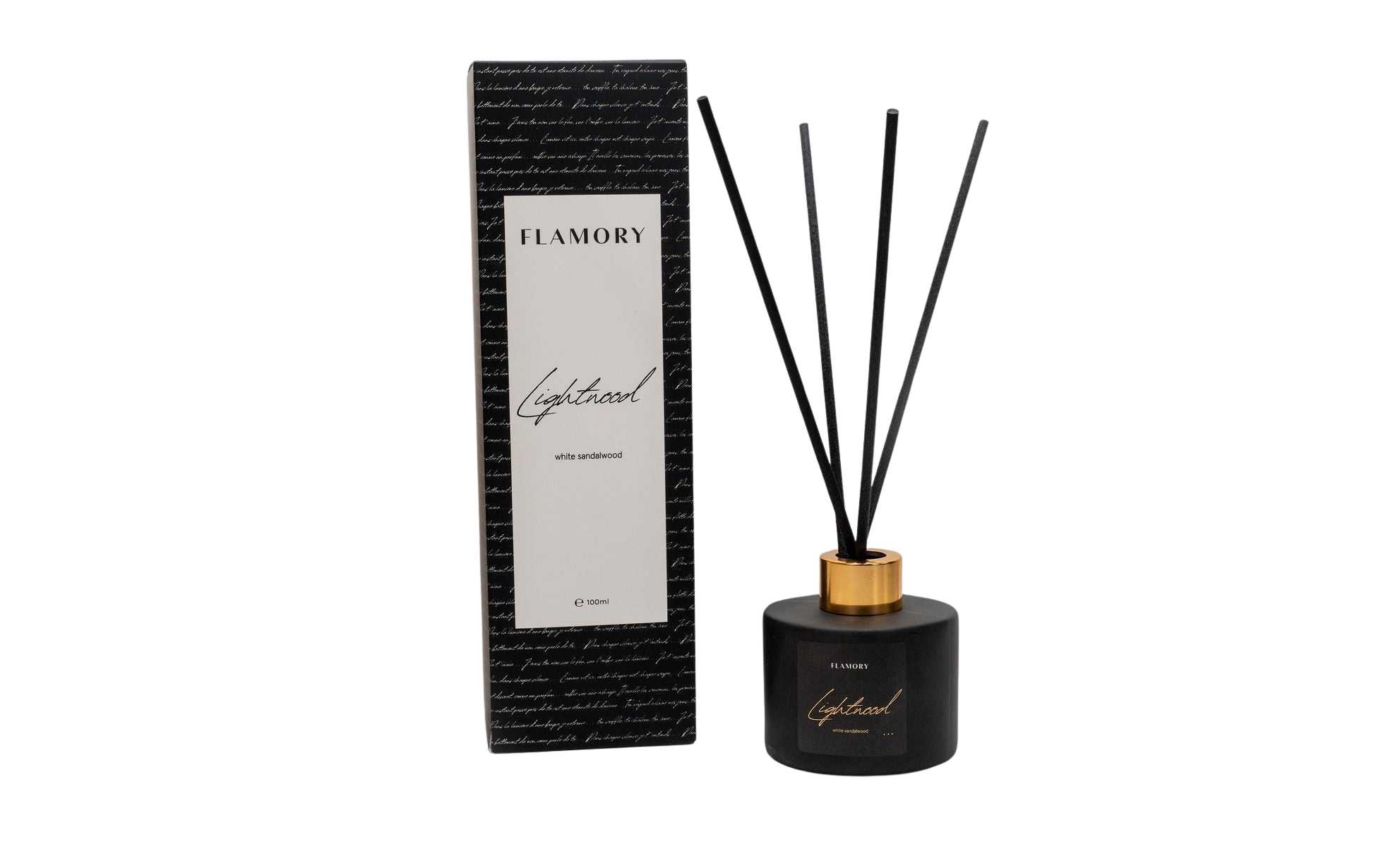 Duftpinde, Glas, sort