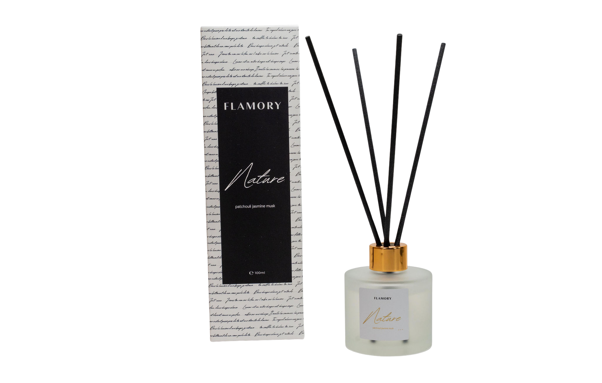 Duftpinde, Glas, hvid