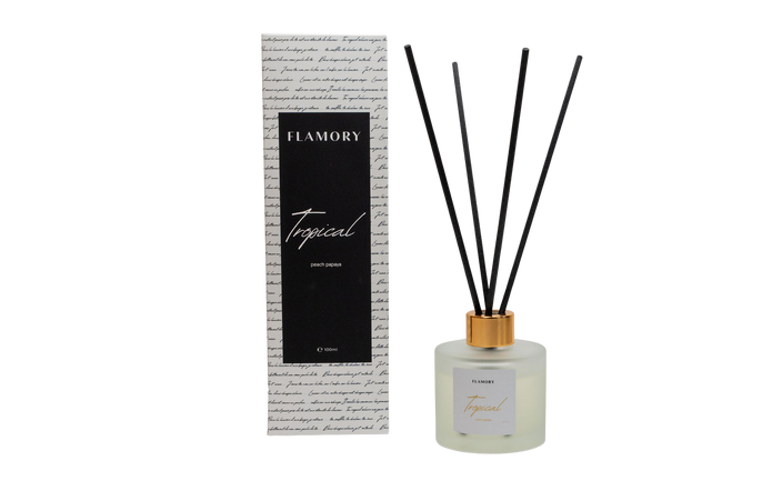 Duftpinde, Glas, hvid